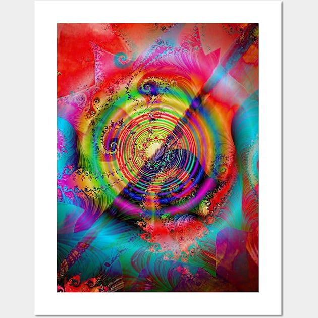 Fractal Psychedelic Artwork Wall Art by Kenen's Designs